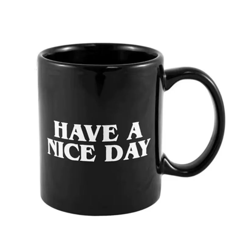 Coffee Mug with Vertical Middle Finger Creative Hand Milk Tea Cup New Style Office Mug