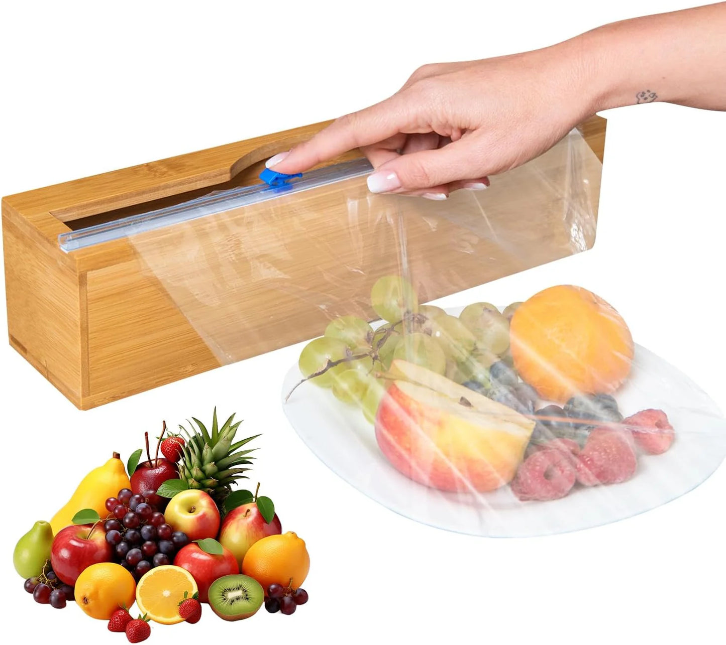 Wrapneat Wrap Organizer with Cutter and Labels