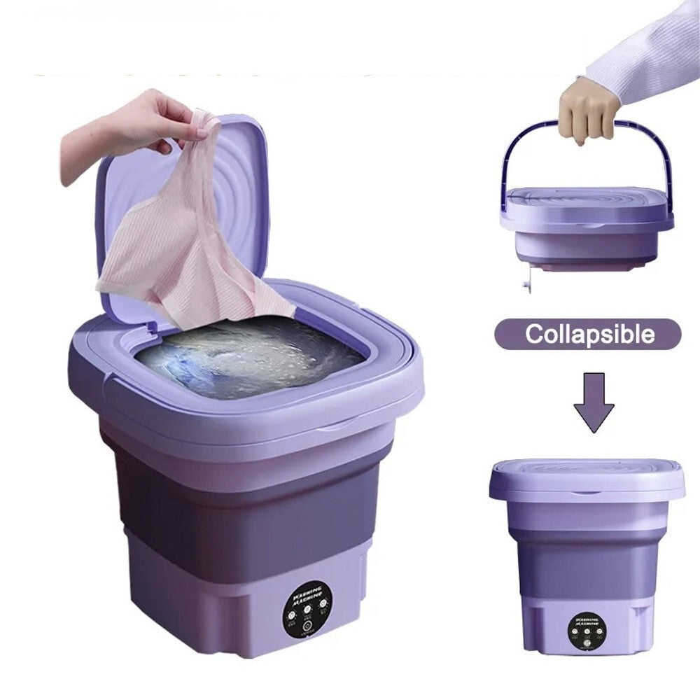 Portable Washing Machine Mini Washer Foldable Washer and Spin Dryer Small Travel