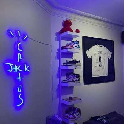 Cactus Jack Custom Neon LED Wall Sign - Handcrafted Home Decor for Housewarming and Birthday Gifts