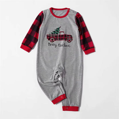 Winter Cotton Family Matching Christmas Pajamas Sleepwear