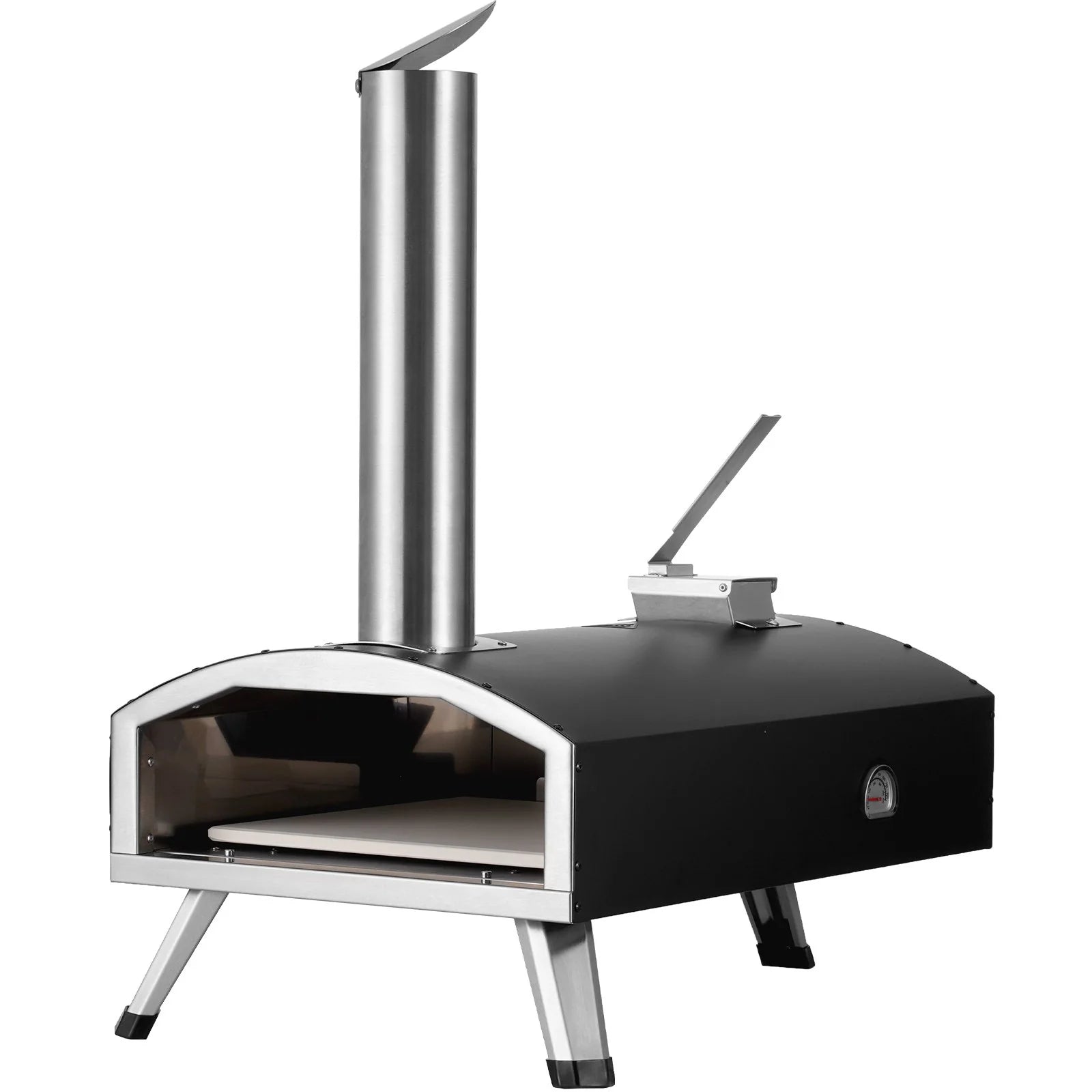 VEVOR 12 Outdoor Pizza Oven Portable Wood Pellet Pizza Oven Iron Spray Camping