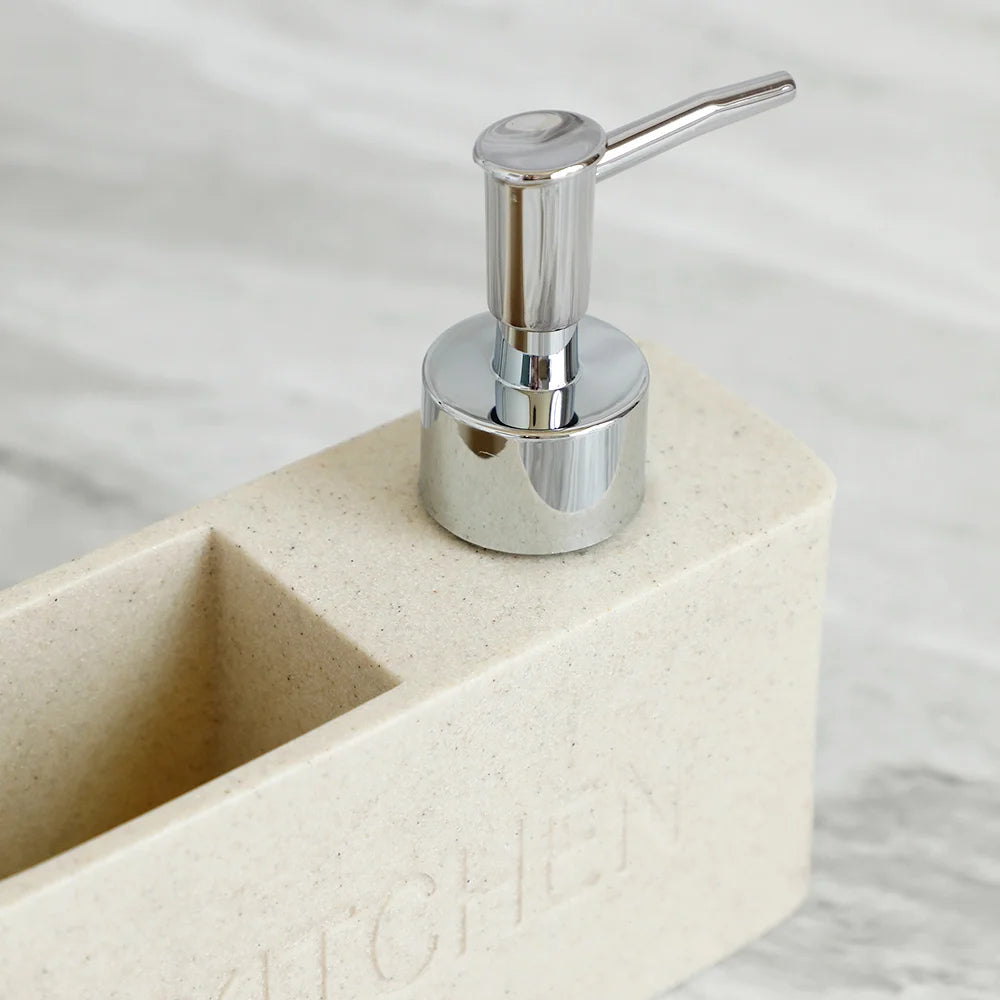 Modern Kitchen Accessories Soap Dispenser Set Liquid Hand Soap Dispenser Pump Bottle Brushes Holds and Stores Sponges Scrubbers