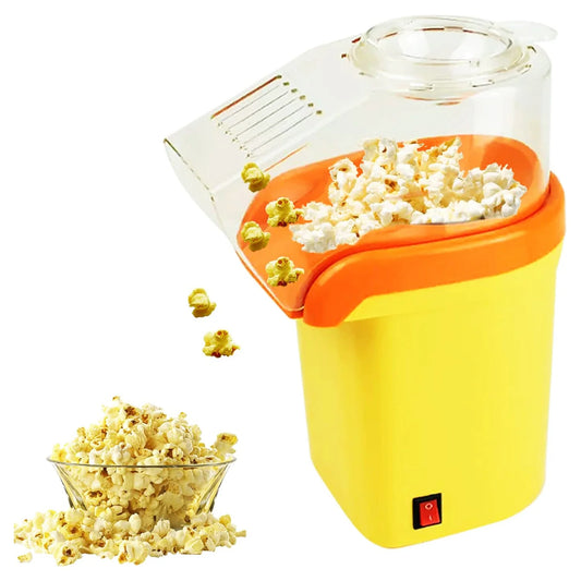 Popcorn Machine 16 Cup Hot Air Popper Mini Portable Electric Pop Corn Maker YELLOW