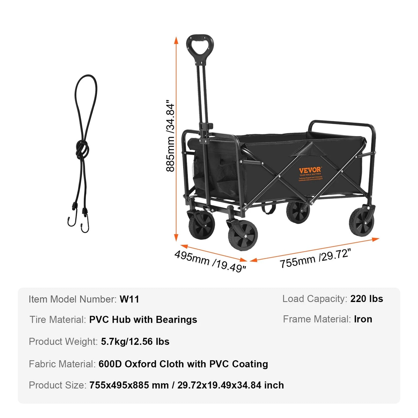 Collapsible Folding Wagon Cart