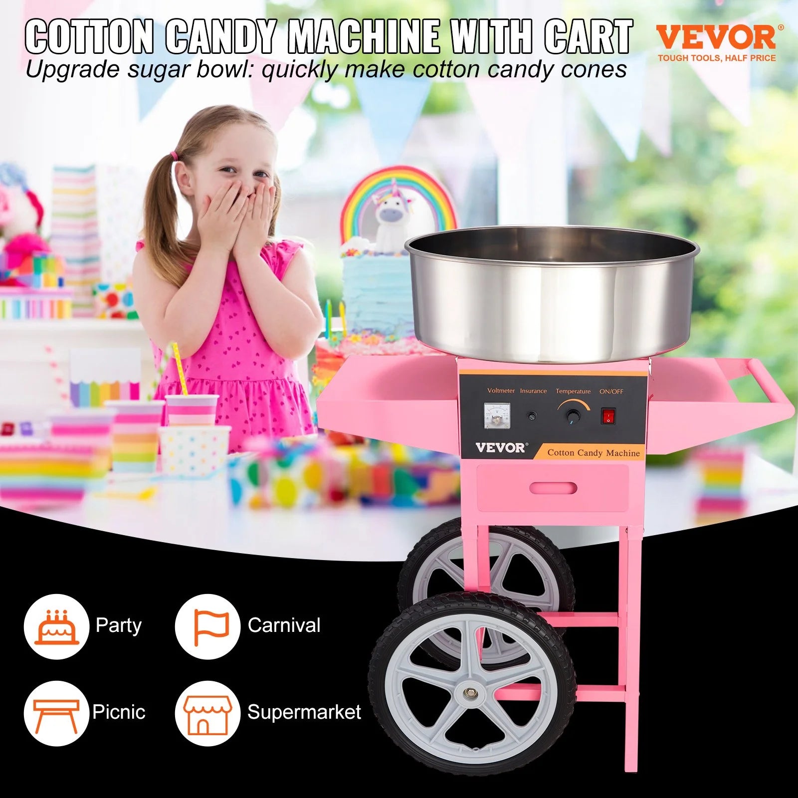 Electric Cotton Candy Machine Commercial 