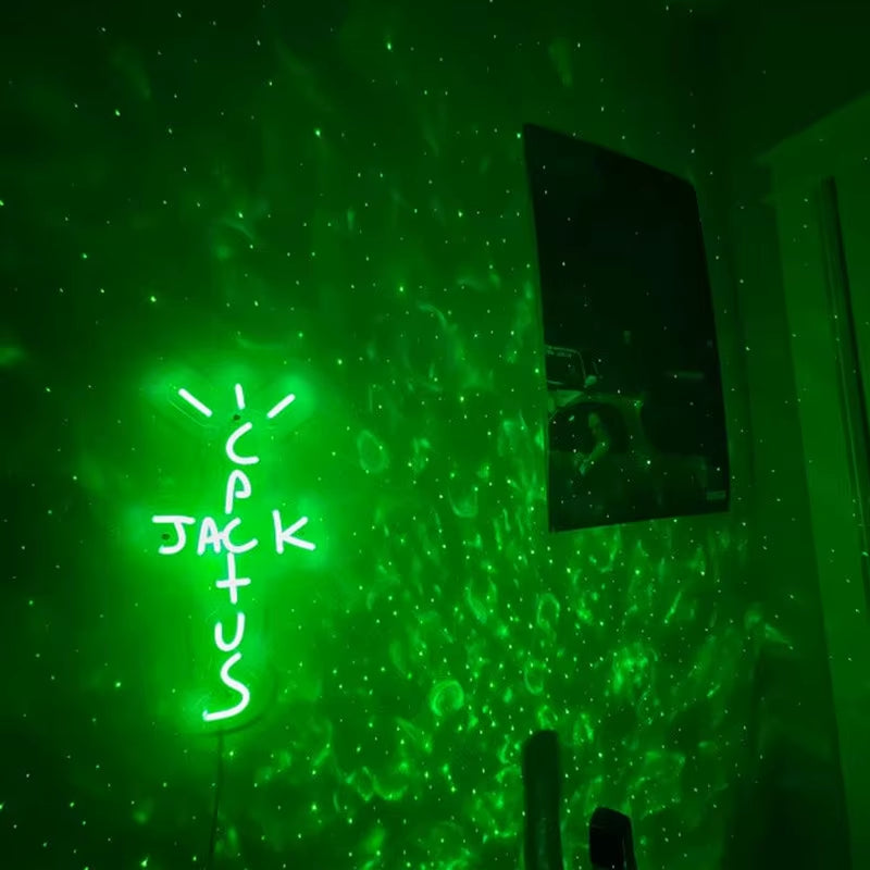 Cactus Jack Custom Neon LED Wall Sign - Handcrafted Home Decor for Housewarming and Birthday Gifts