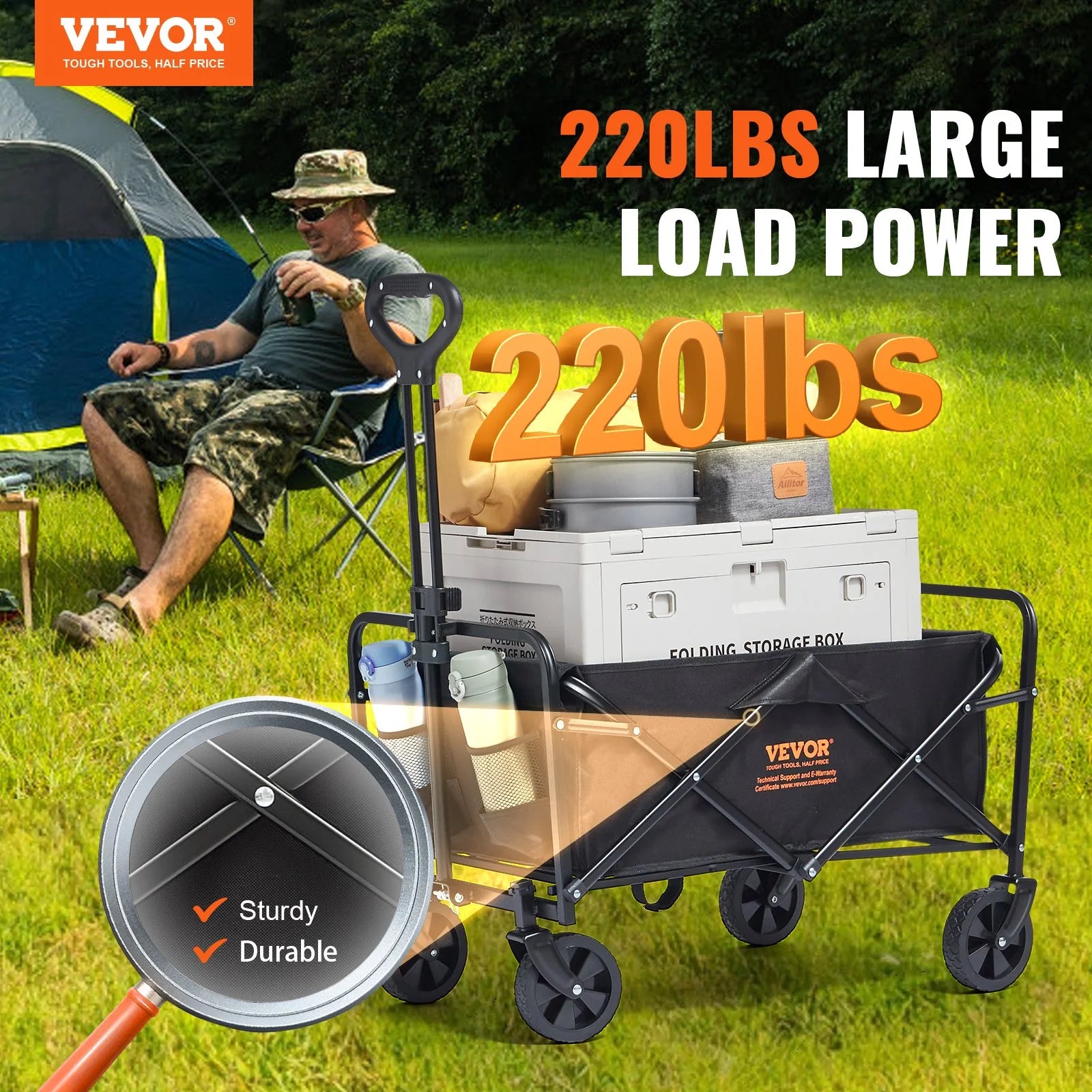 Collapsible Folding Wagon Cart
