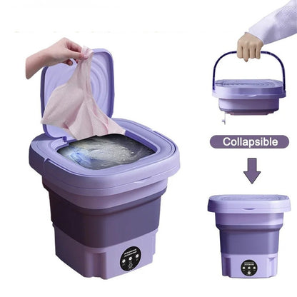 Portable Washing Machine Mini Washer Foldable Washer and Spin Dryer Small Travel